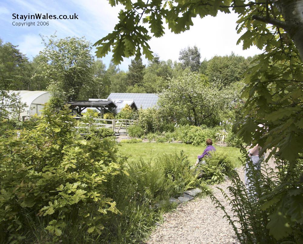 The gardens at CAT, Mid Wales