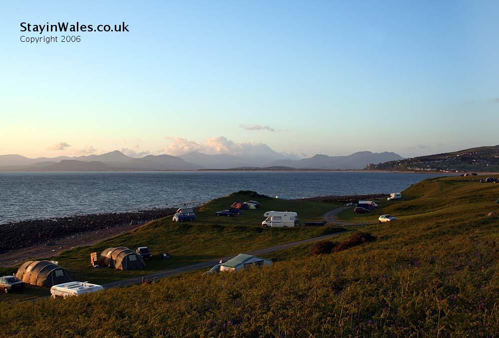 Shell Island view of Snowdonia