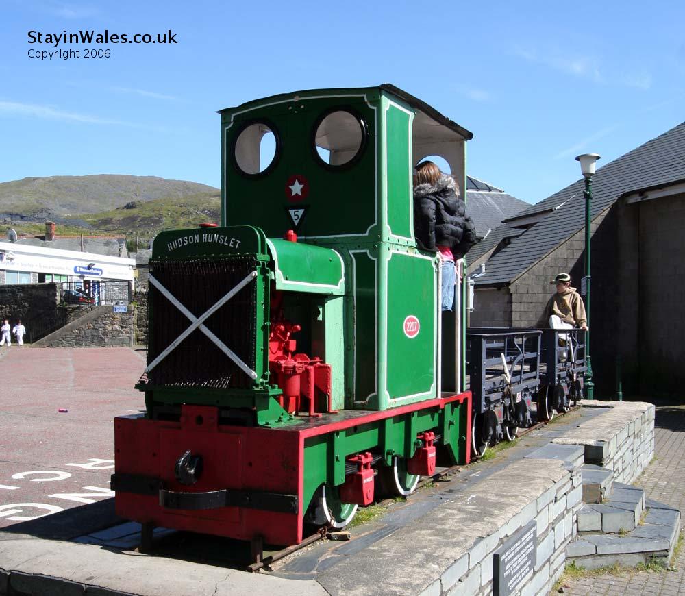 Hunslet slate mine train at Blaenau Ffestiniog