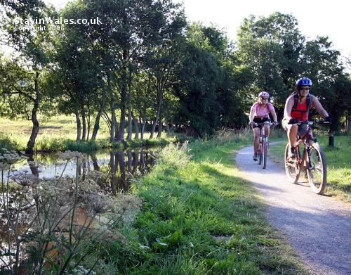 Cycling Taff Trail at Talybont-on-Usk