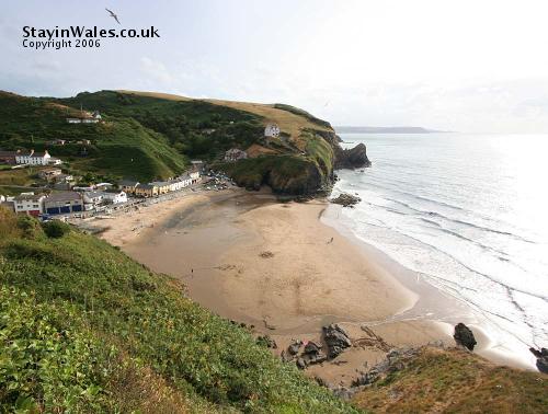 Llangrannog beach