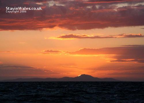 Sunset over Carn Fadryn