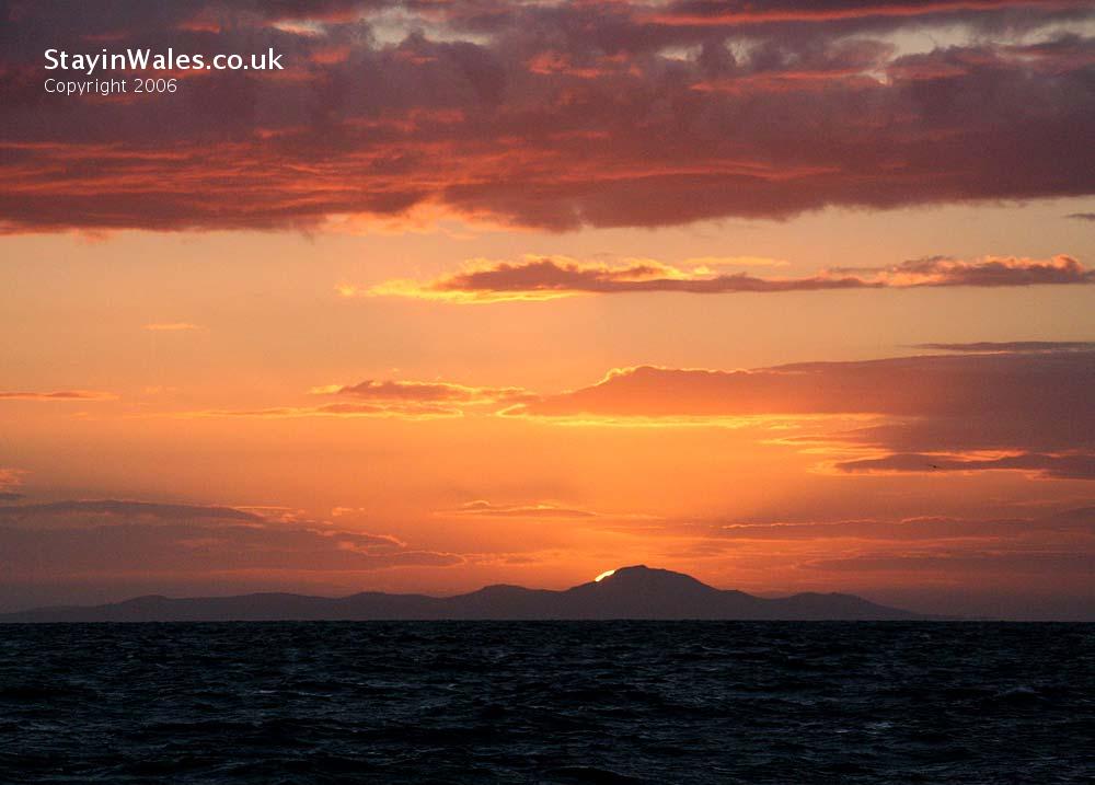 Sunset over Carn Fadryn
