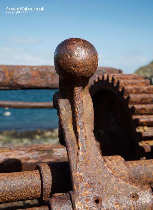 Old winch at Martin's Haven Pembrokeshire