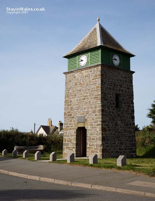 Clock tower in Marloes