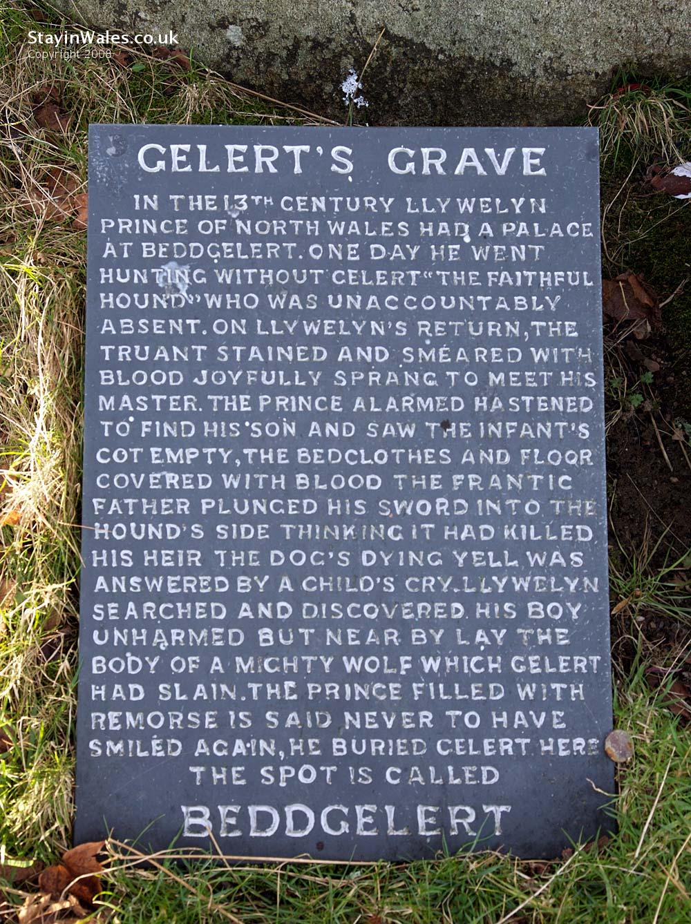 The Legend of Gelert, Beddgelert