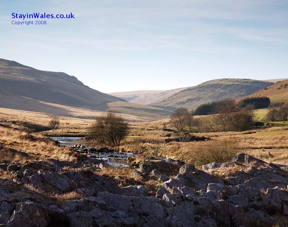 Cambrian Mountains and Claerwen Valley