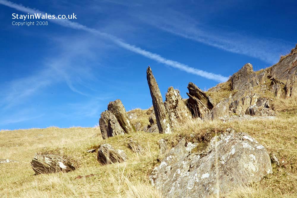 Upland rocks in the Elan Valley