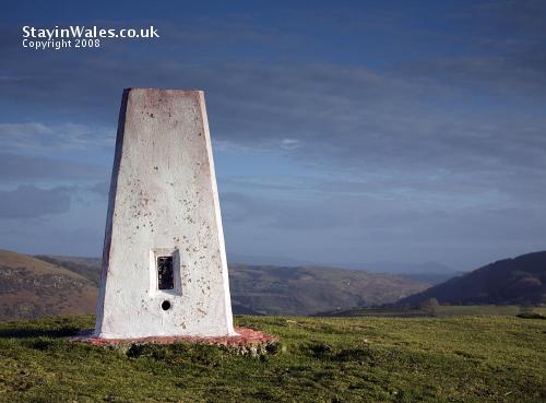 Trig point TP3323, Garth Hill at Builth Wells