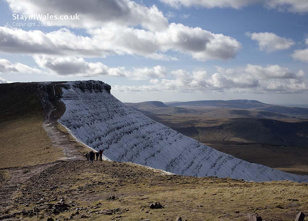 Snow on Corn Du, Brecon Beacons