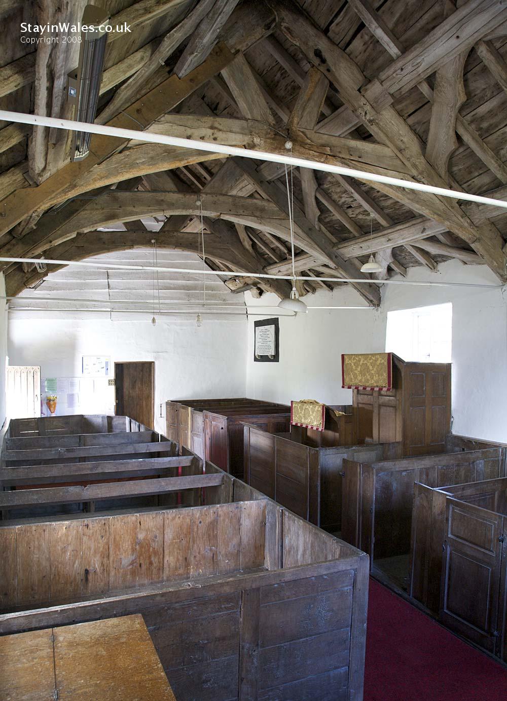 Llanfihangel Helygen church interior