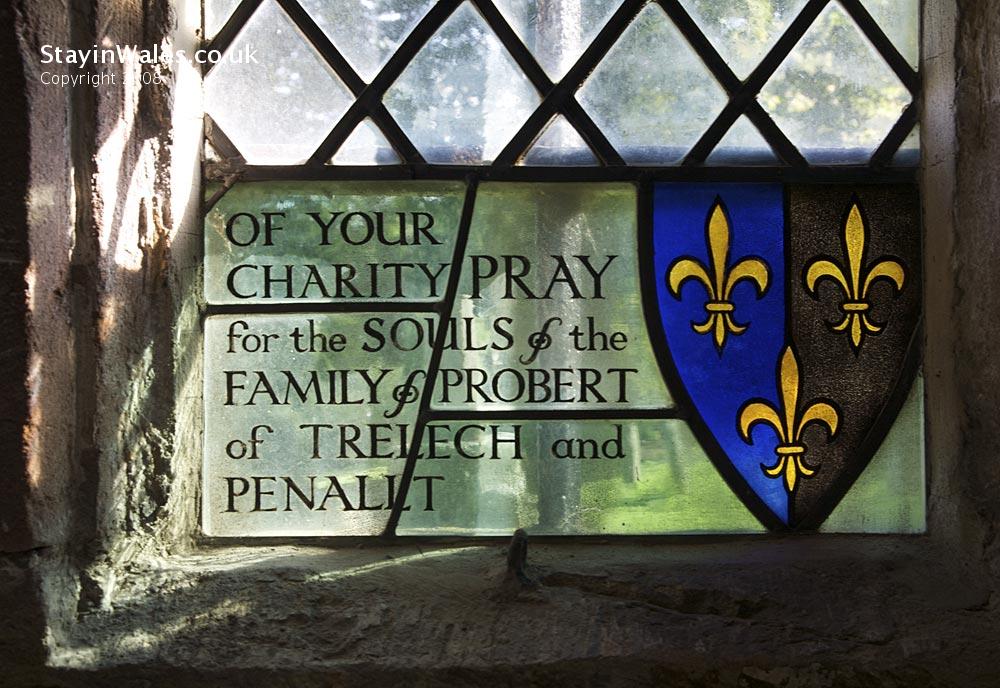 Probert window in Penallt Old Church, Wye Valley