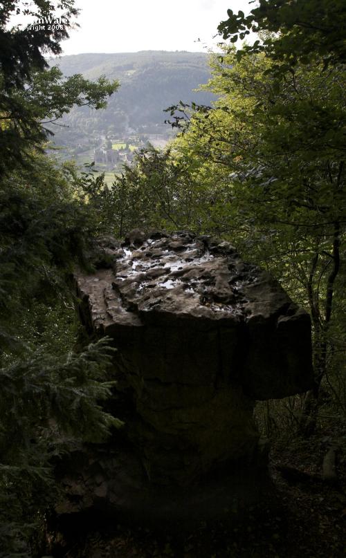 Devil's Pulpit above the Wye Valley near Tintern