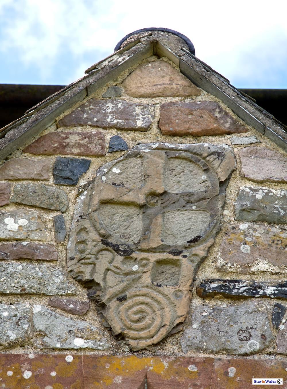 Ancient Carved Stone, Llangammarch church