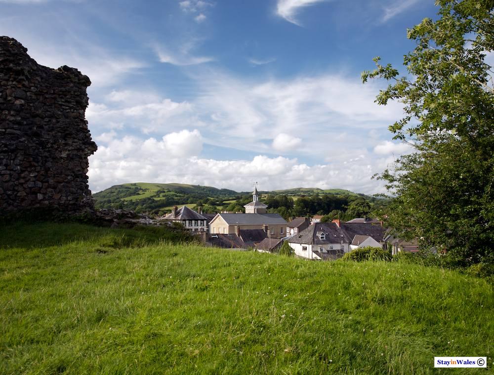 Llandovery castle and town