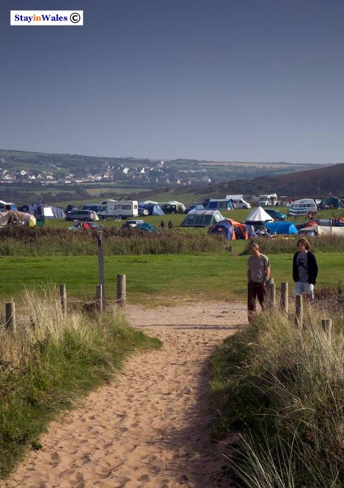 Hillend camping, Rhossili