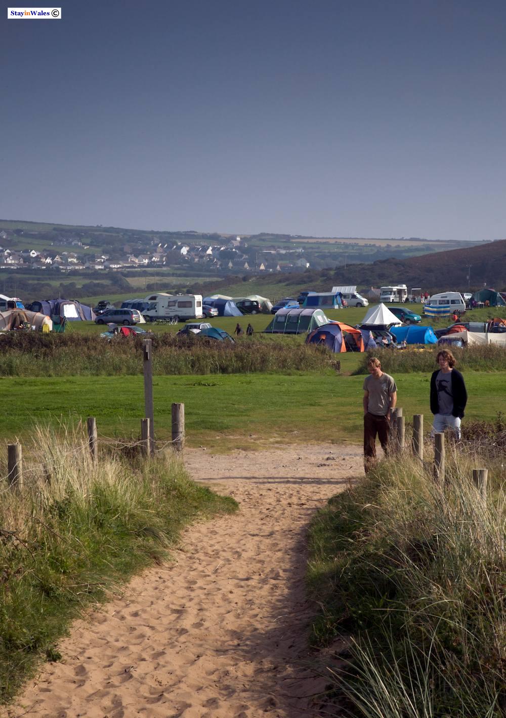 Hillend camping, Rhossili