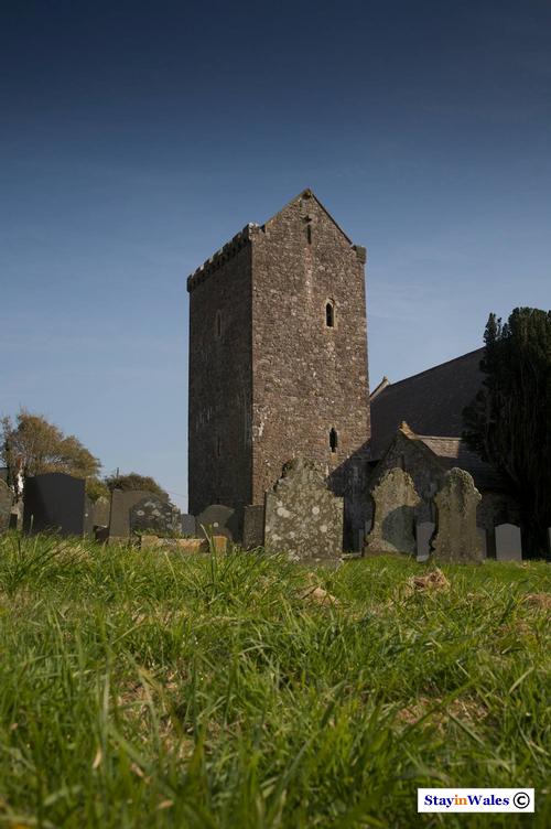 Church of Saint Cenydd at Llangennith on the Gower