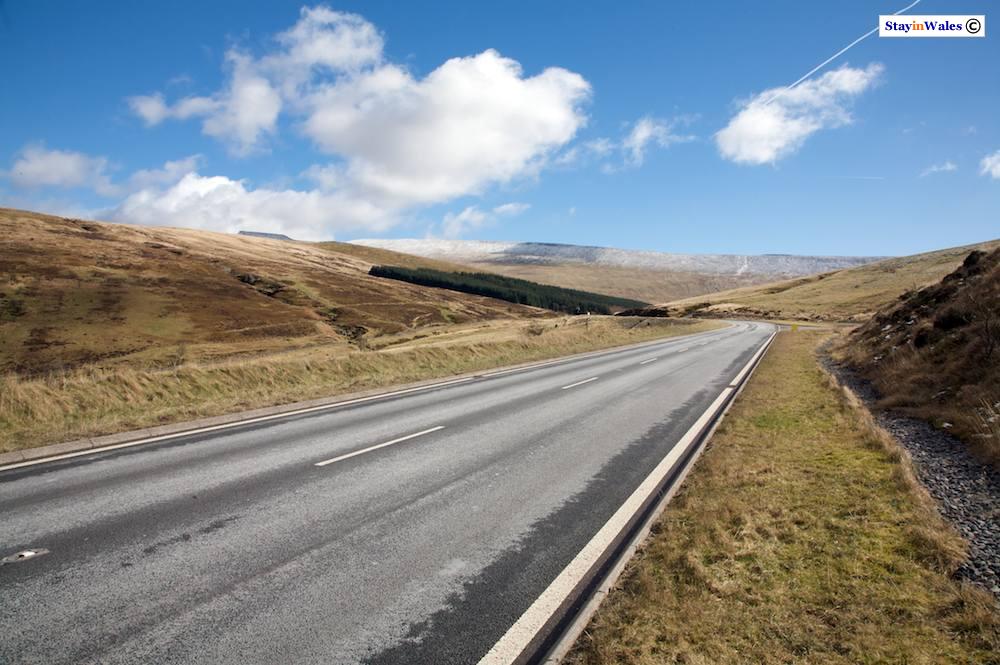 A470 road across the Brecon Beacons