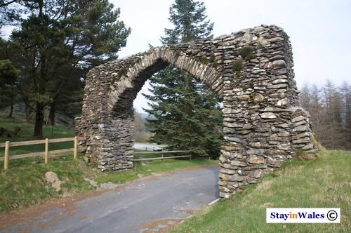 Arch on the Devil's Bridge Elan Valley road