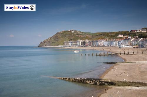 Aberystwyth beach and promenade