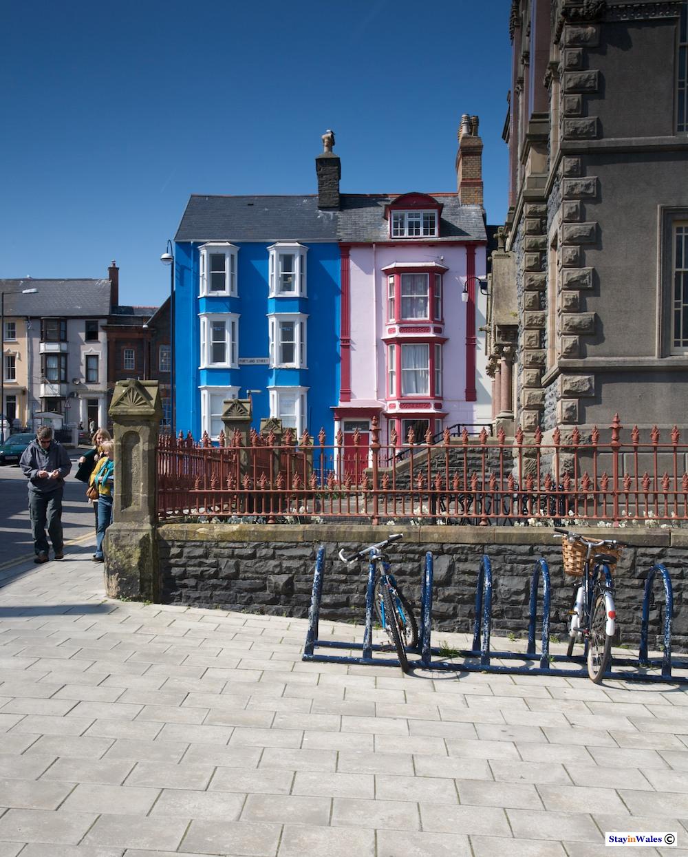 Houses on Portland Street, Aberystwyth