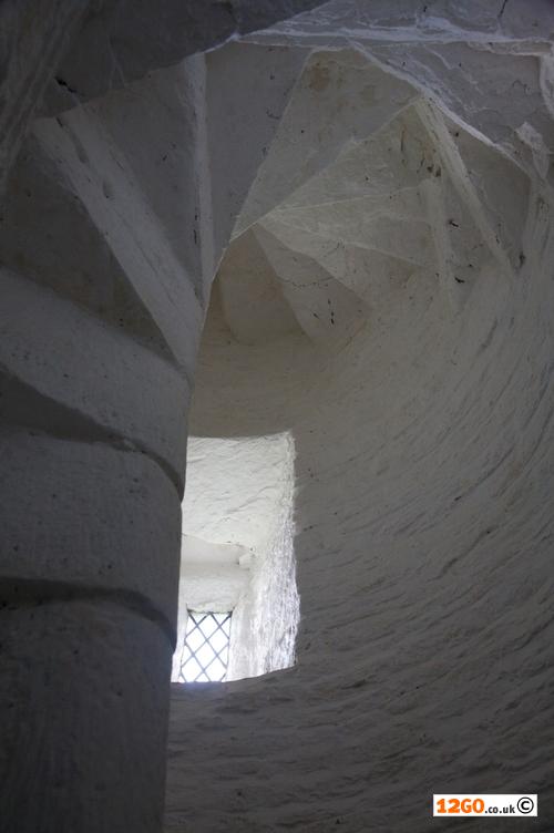 Pilleth church spiral stone stairs