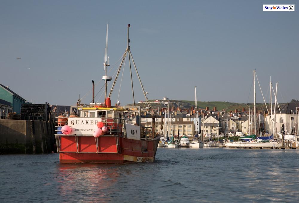 Trawler in Aberystwyth harbour