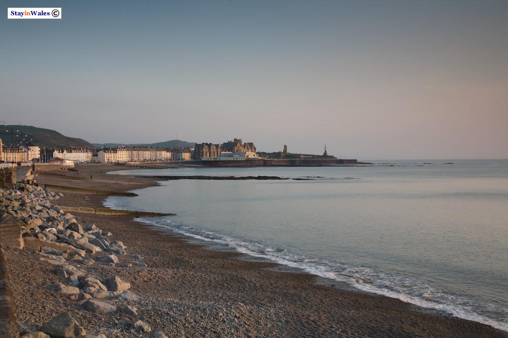 Aberystwyth beach at Sunset