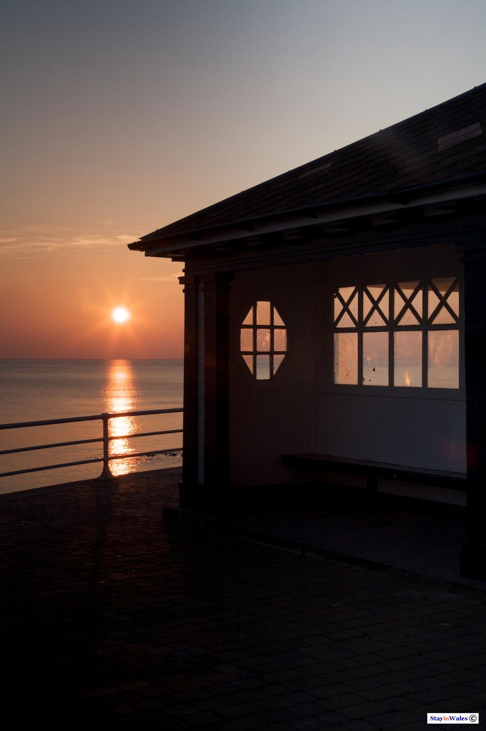 Seafront Shelter at Sunset