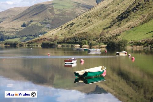 Fishing boats on Tal-y-Llyn Lake