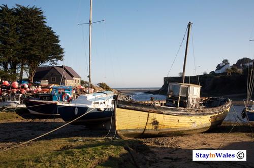 Rosebud, old fusing boat at Abersoch