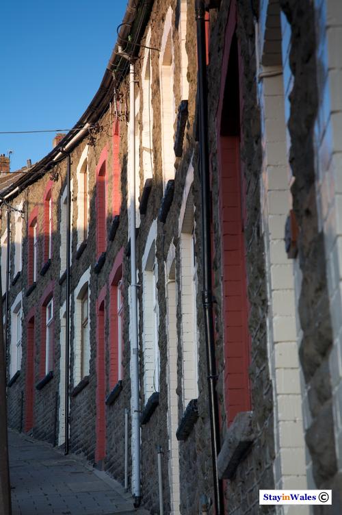 Terraced houses Brynhyfryd Street Tylorstown