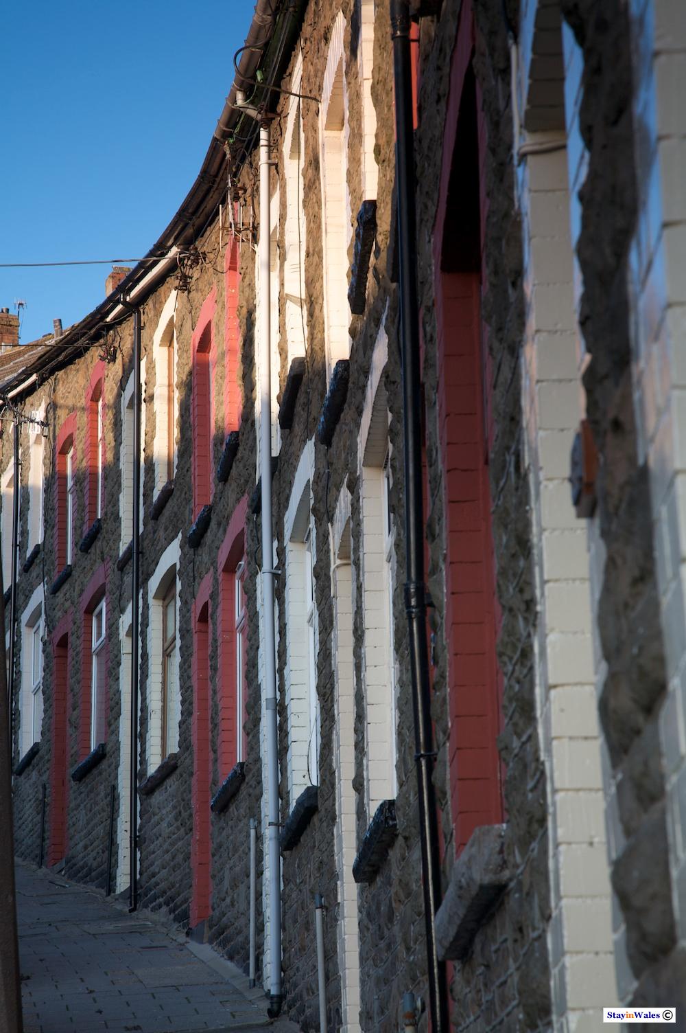 Terraced houses Brynhyfryd Street Tylorstown
