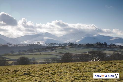 Snow on the Brecon Beacons