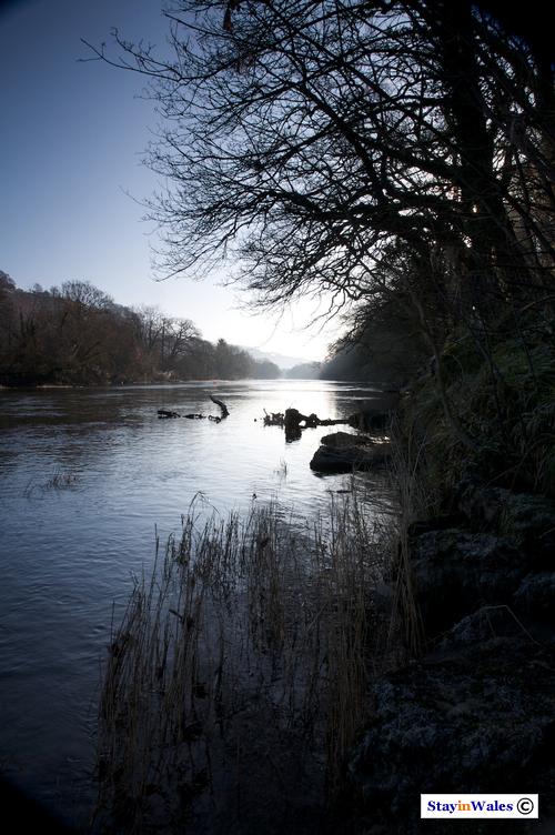 Winter sun on the River Wye