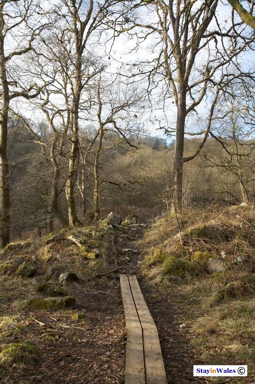 Afon Mellte Waterfall footpath