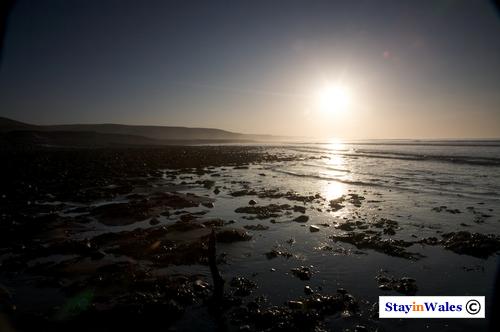 Llanon seaside sunset