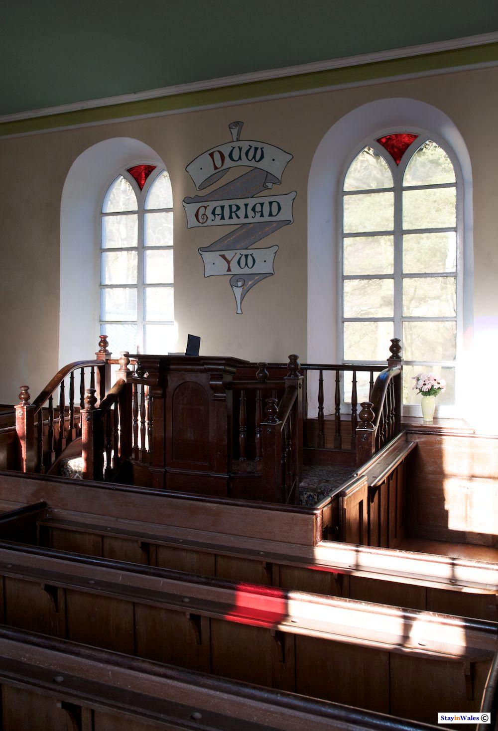 Pulpit of Soar y Mynydd Chapel, Carmarthenshire