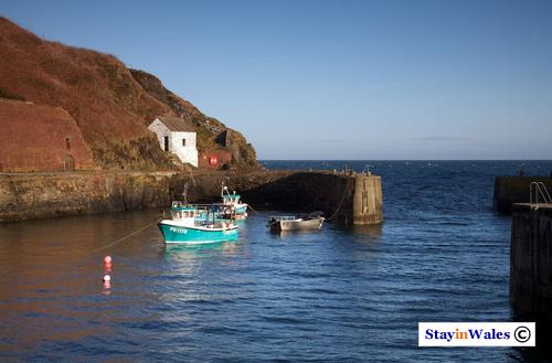 Fishing boats in Porthgain harbour, Pembrokeshire