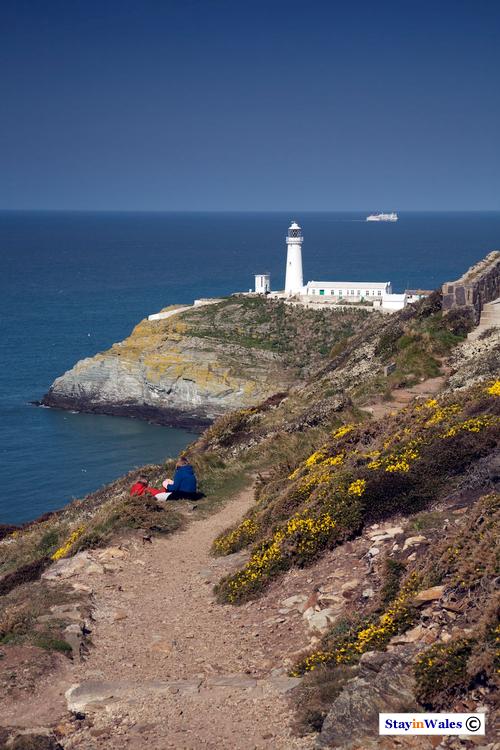 South Stack Island and lighthouse