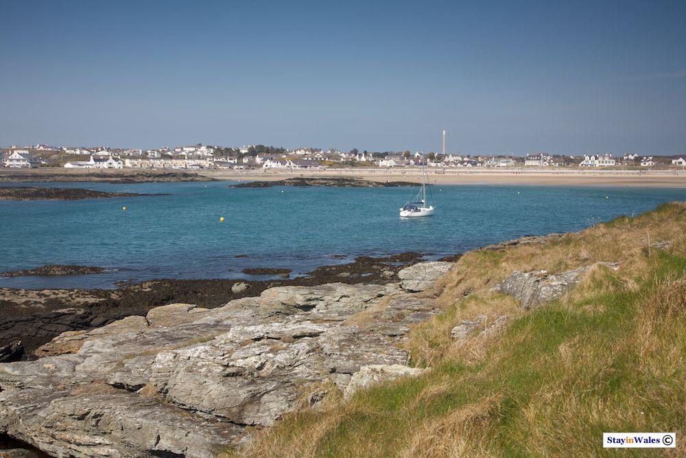 Trearddur Bay beach and village