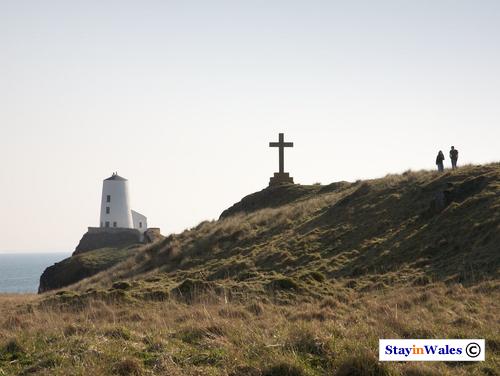Llanddwyn Island Lighthouse and Cross