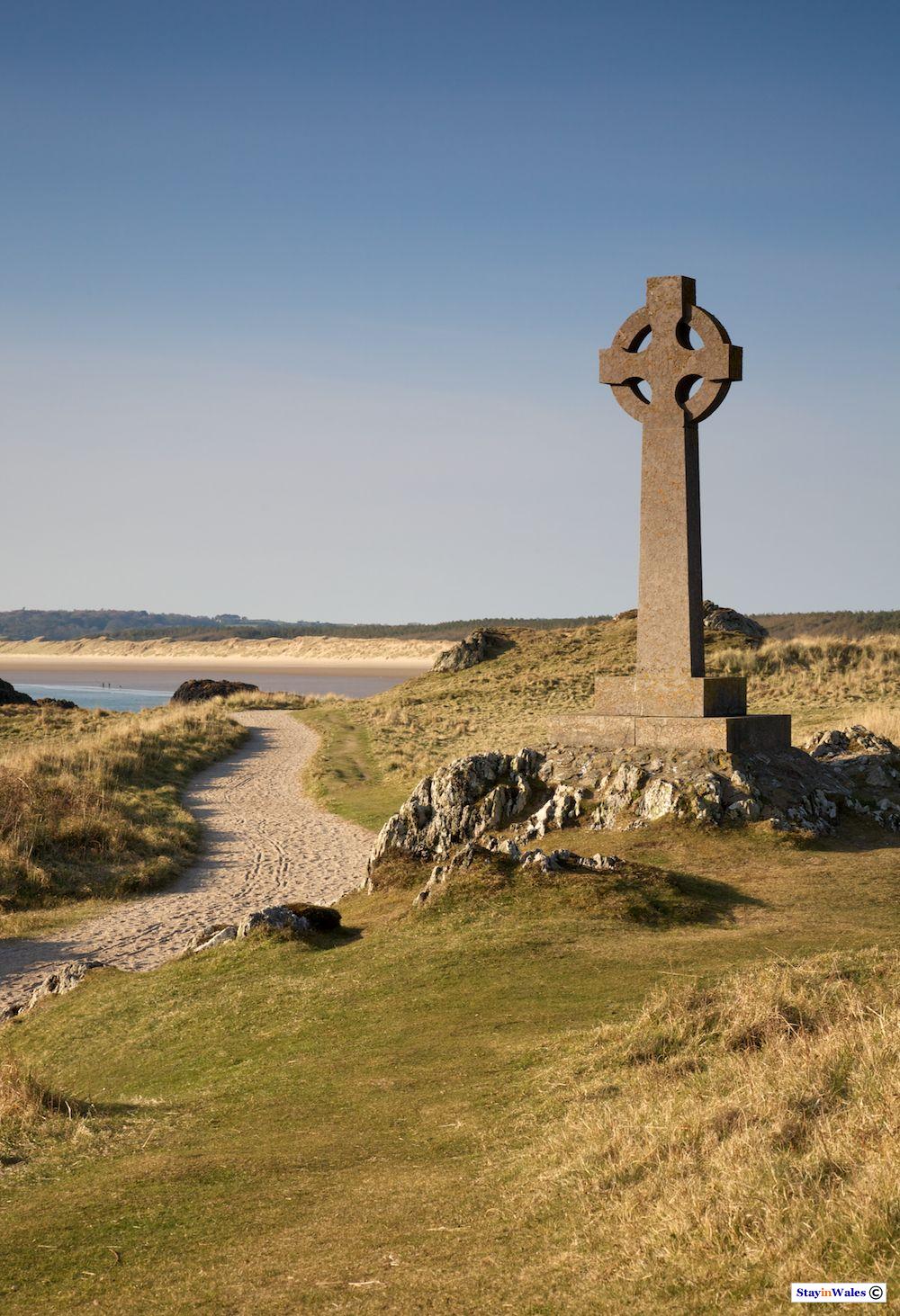 Celtic Cross on Llanddwyn, Anglesey