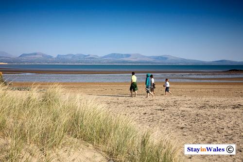 Newborough Beach and Snowdonia