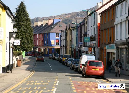 High Street in Llanberis, North Wales