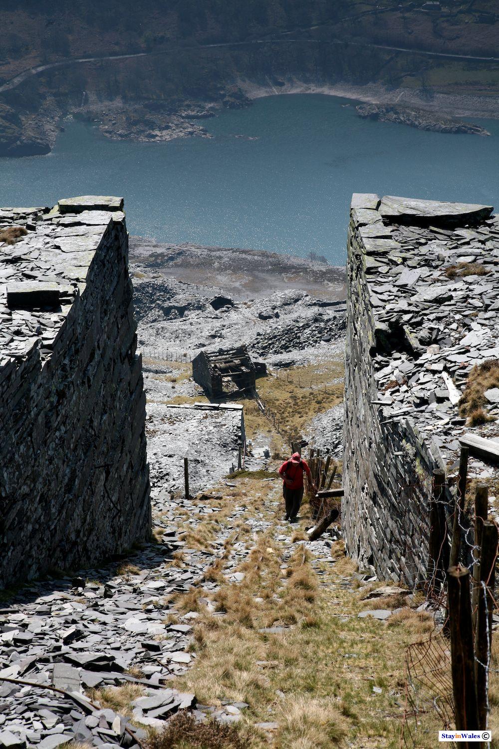 Dinorwic slate quarry incline