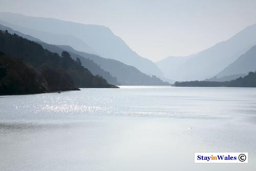 Llny Padarn and the Nant Peris Valley from Cwm-y-Glo