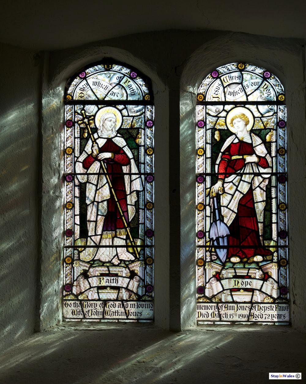 Church window, St Mary's Ystradfellte