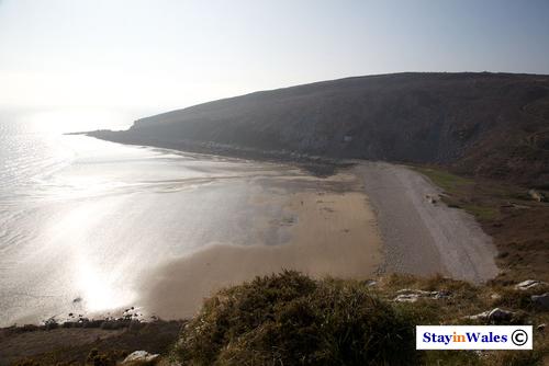 Morfa Bychan beach